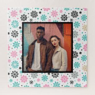 Retro Snowflakes Jigsaw Puzzle