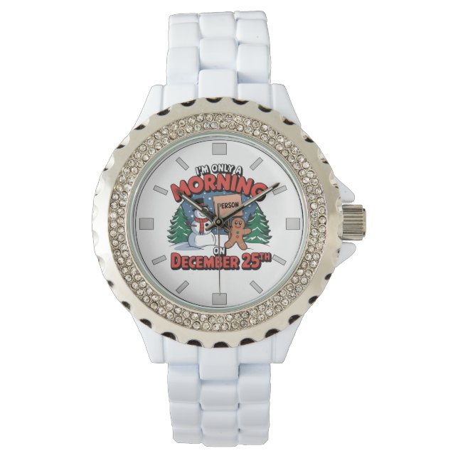 Retro Snowman Surprise for Christmas 2025 Watch (Front)