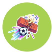 Retro Soccer Brick Smash Sparkle Hat - 2026 Gaming