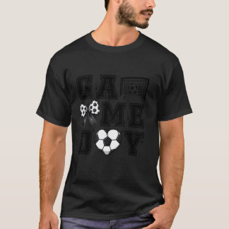 Retro Soccer Coquette Bow Cute Gameday Cheer Mum S T-Shirt