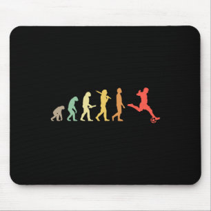 Retro Soccer Evolution - Soccer Player Mouse Mat