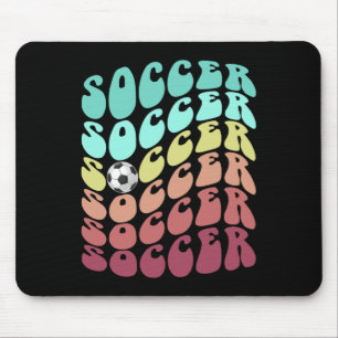 Retro Soccer Just Boy Girl Who Loves Play Club Hai Mouse Mat