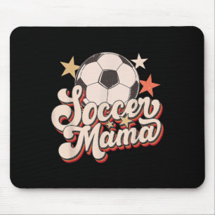 Retro Soccer Mama Soccer Mum Vintage Soccer Season Mouse Mat