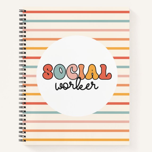 Retro Social Worker Notebook (Front)