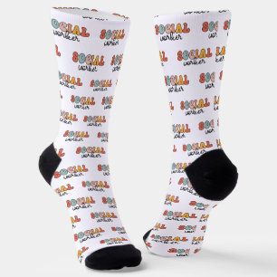 Retro Social Worker Socks