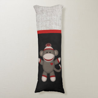 Retro Sock Monkey Body Cushion