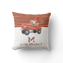 Retro Sock Monkey w Pedal Car Baby Boy Gifts