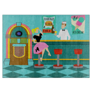 Retro Soda Fountain Cutting Board