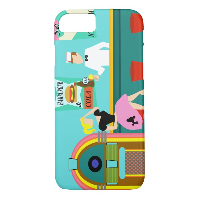 Retro Soda Fountain iPhone 7 Case (Back)