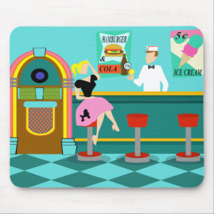 Retro Soda Fountain Mousepad