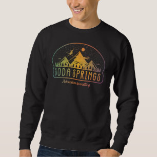 Retro Soda Springs Ski adventure is waiting Sweatshirt