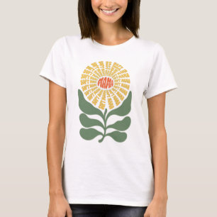 Retro "Soft Mama" Flower Typography Design T-Shirt