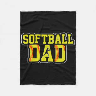 Retro Softll Dad Game Day Dad Father's Day Christm Fleece Blanket