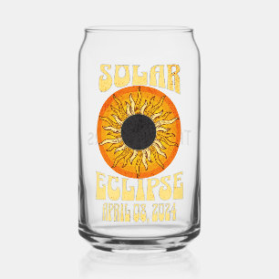 Retro solar eclipse Total Eclipse April 8, 2024  Can Glass
