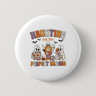 Retro Sonographer Ultrasound Tech Halloween Vascul 6 Cm Round Badge