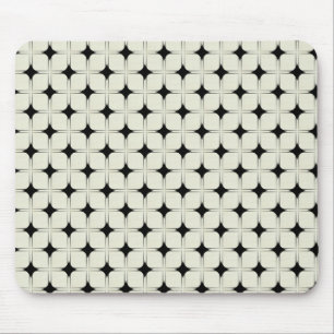 Retro Sophistication Mousepad, Black Mouse Mat