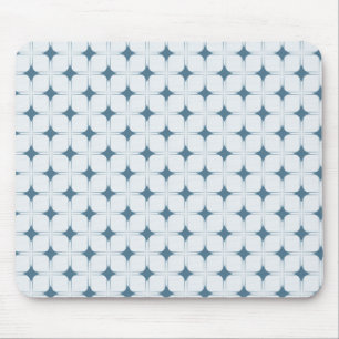 Retro Sophistication Mousepad, Blue Mouse Mat