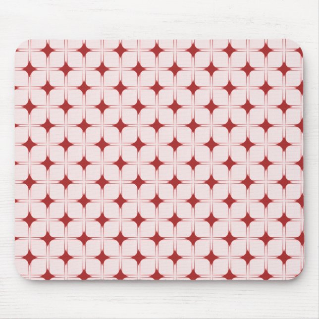 Retro Sophistication Mousepad, Red Mouse Mat (Front)