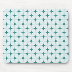 Retro Sophistication Mousepad, Teal Mouse Mat