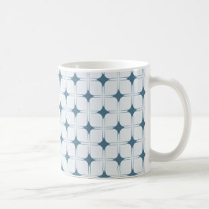 Retro Sophistication Mug, Blue Coffee Mug