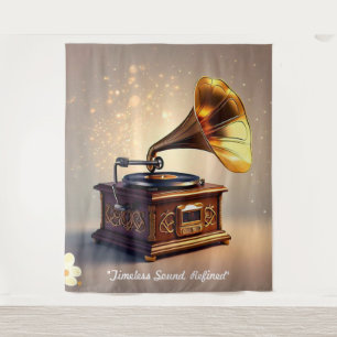 "Retro Soundwave Revival" Tapestry