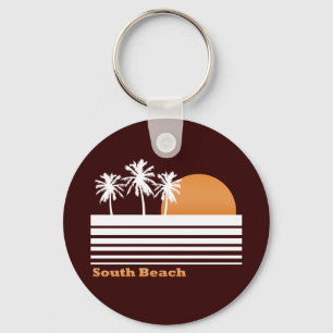 Retro South Beach Keychain
