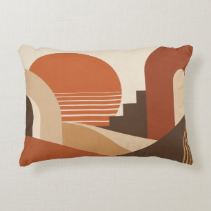 Retro Southwestern Sunset Decorative Cushion