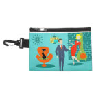 Retro Space Age Cartoon Couple Makeup Bag