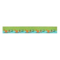 Retro Space age Kitty Grosgrain Ribbon