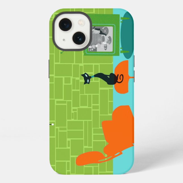 Retro Space Age Kitty iPhone 6 Case (Back)