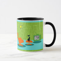 Retro Space Age Kitty Mug