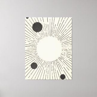 Retro Space Art Canvas Print