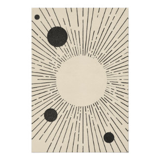 Retro Space Art Poster