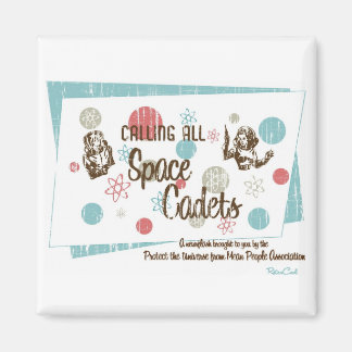 Retro 'Space Cadets' Magnet