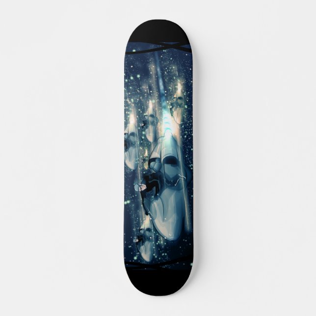 Retro Space cruiser  - The Race Skateboard (Front)
