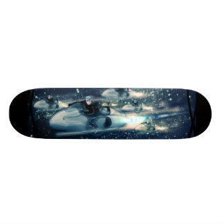 Retro Space cruiser - The Race Skateboard