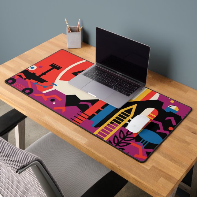 Retro Space Poster - Mars Exploration Program. Desk Mat (Office 2)