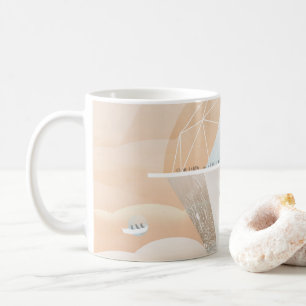 Retro Space Poster-Observatory In The Solar System Coffee Mug