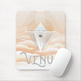 Retro Space Poster-Observatory In The Solar System Mouse Mat