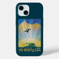 Retro Space Poster-The Gravity Of A Super Earth