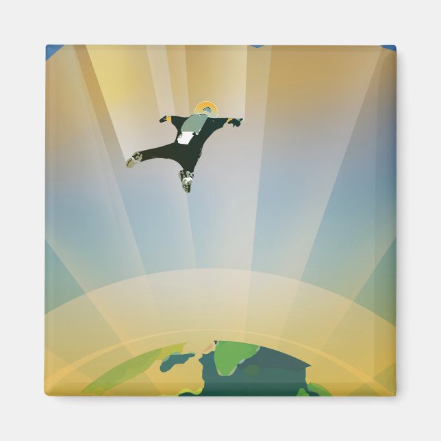 Retro Space Poster-The Gravity Of A Super Earth Magnet (Front)