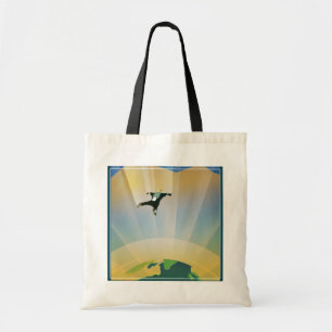 Retro Space Poster-The Gravity Of A Super Earth Tote Bag