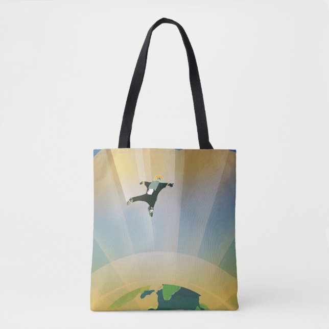 Retro Space Poster-The Gravity Of A Super Earth Tote Bag (Front)