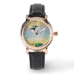 Retro Space Poster-The Gravity Of A Super Earth Watch