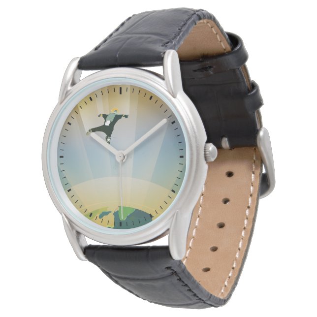 Retro Space Poster-The Gravity Of A Super Earth Watch (Angled)