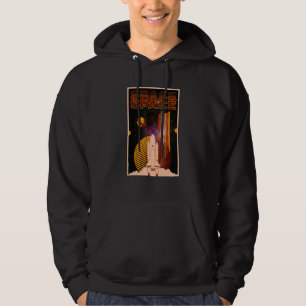Retro Space Shuttle Astronaut Fly me to the moon Hoodie