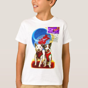 RETRO SPACE TRAVEL DOG ASTRONAUTS T-Shirt