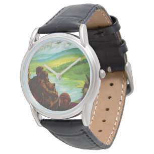 Retro Space Travel Poster-An Earth Science Mission Watch