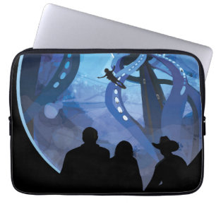 Retro Space Travel Poster- Jupiter's Moon Europa. Laptop Sleeve