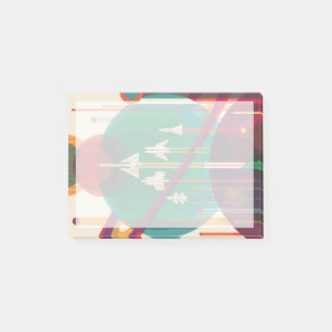 Retro Space Travel Poster- Solar System Grand Tour Post-it Notes